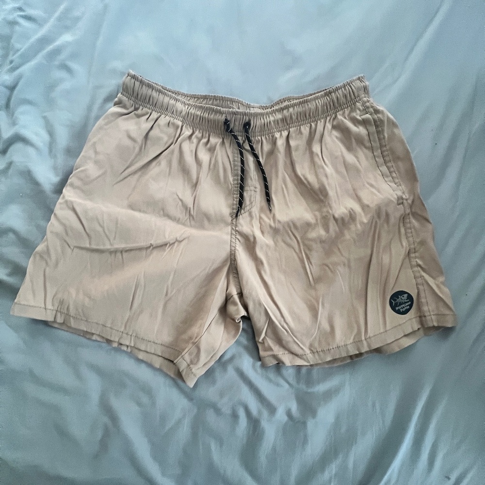 Psycho Tuna swim shorts , tan  , size L